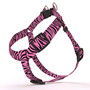 Zebra Pink Step-In Dog Harness