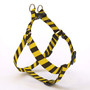 Team Spirit Yellow and Black Stripe Step-In Dog Harness