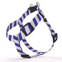 Team Spirit Royal Blue and White Stripe Step-In Dog Harness