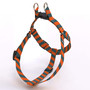 Team Spirit Orange and Teal Stripe Step-In Dog Harness