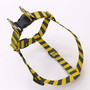 Team Spirit Green and Gold Stripe Step-In Dog Harness