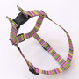 Pink Stripes Step-In Dog Harness