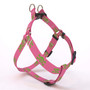 Pink and Green Skulls Step-In Dog Harness