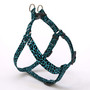 Leopard Teal Step-In Dog Harness