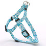 Island Floral Blue Step-In Dog Harness