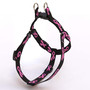 Pink Ribbon Black Step-In Dog Harness