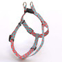 Blue and Melon Polka Dot Step-In Dog Harness