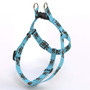 Blue and Brown Skulls Step-In Dog Harness