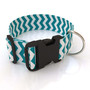 2 Inch Wide Chevron Blueberry Dog Collar