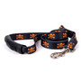 Orange and Black Skulls EZ-Grip Dog Leash