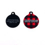 Buffalo Plaid Red HD Dog ID Tag