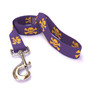 Purple and Gold Skulls Dog Leash