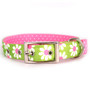 Green Daisy Uptown Designer Dog Collar