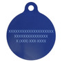 Geometric Blue HD Dog ID Tag