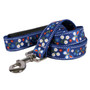 Festive Butterfly Blue EZ-Grip Dog Leash