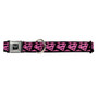 Pink Superman Shield Logo with Hearts Buckle-Down Seat Belt Buckle Dog Collar