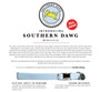 Southern Dawg Seersucker Navy Blue Premium Dog Collar