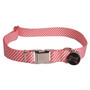 Southern Dawg Seersucker Red Premium Metal Clasp Dog Collar