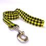 Buffalo Plaid Yellow Dog Leash