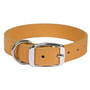 Simple Solids Leather Dog Collar