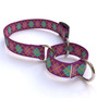 Argyle Purple Martingale Dog Collar