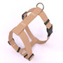 Tan Simple Solid Roman Style H Dog Harness