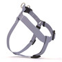 Gray Simple Solid Step-In Dog Harness