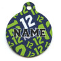 12th Dog Navy Blue HD Pet ID Tag