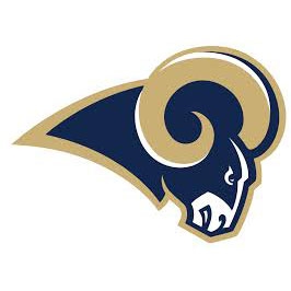 los angeles rams dog jersey