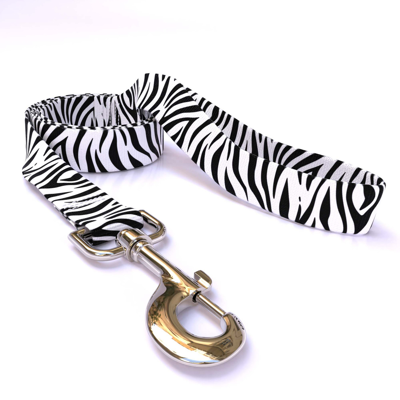 Zebra Black Uptown Dog Leash