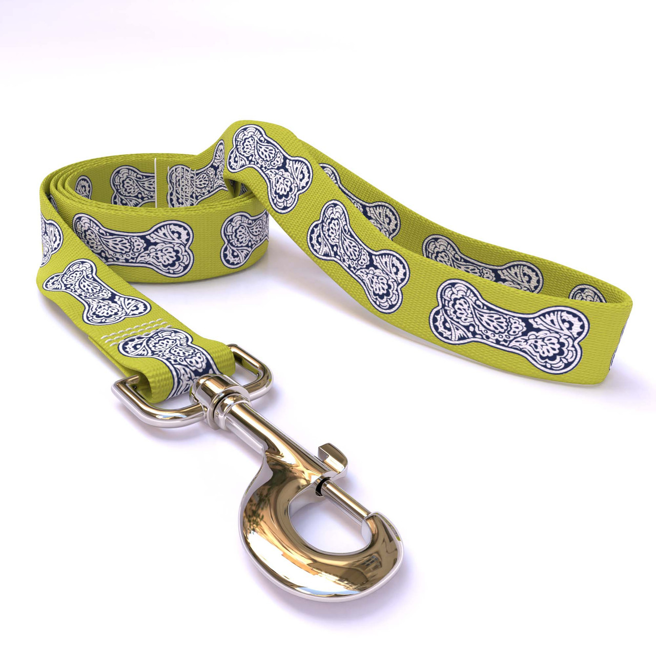 Bella Bone Blue Uptown Dog Collar