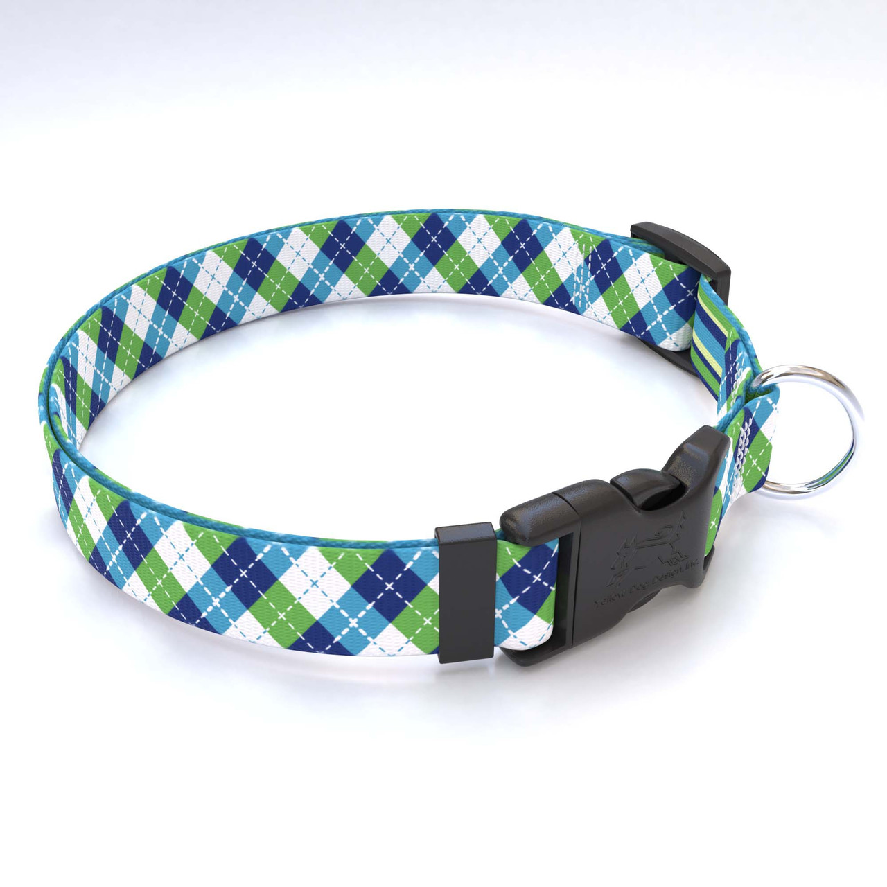 Argyle Green Martingale Dog Collar - Hot Dog Collars