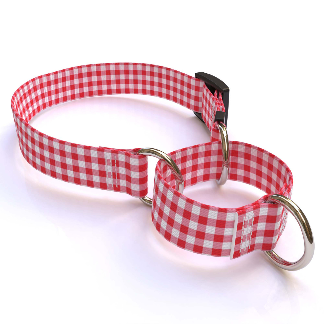 Gingham Dog Collar