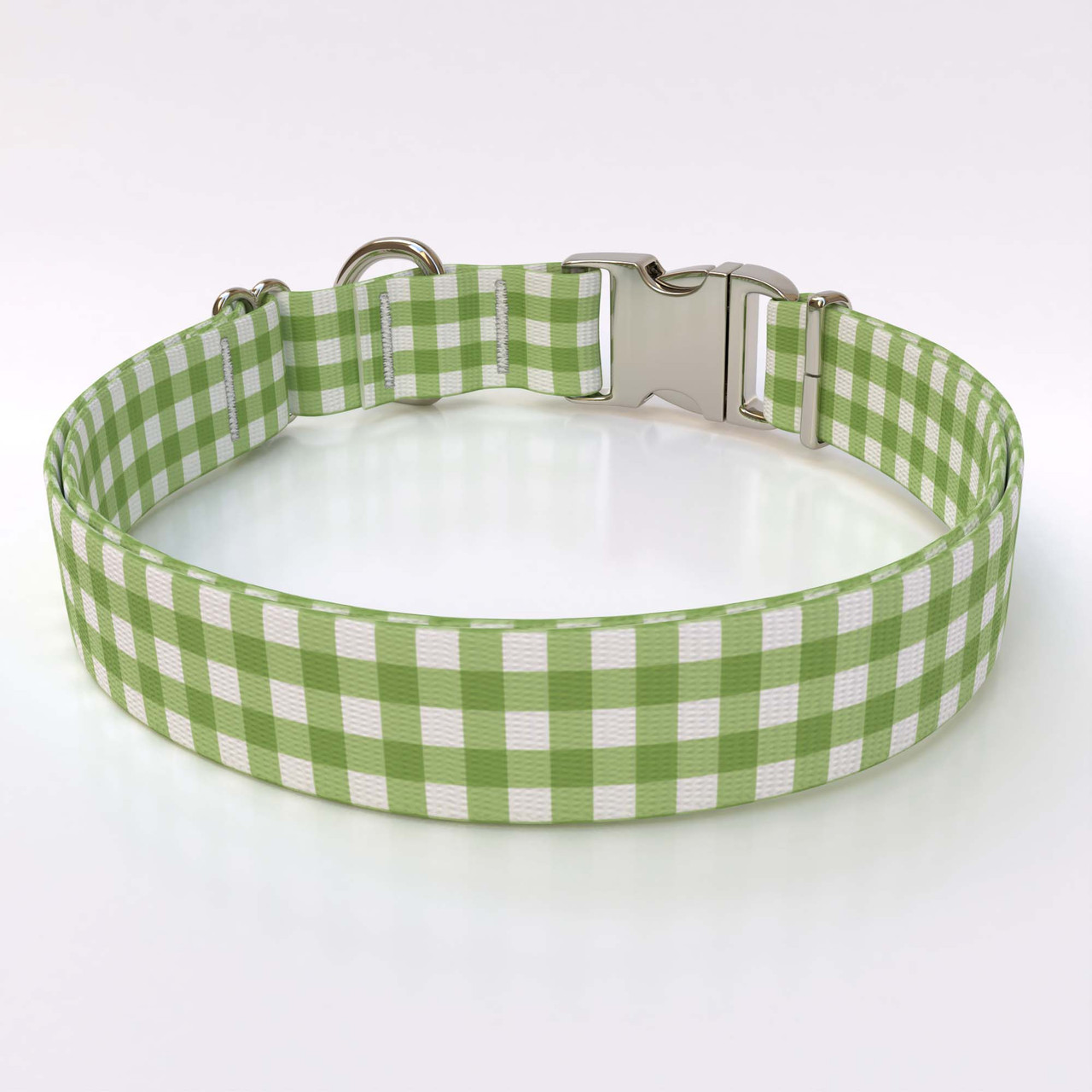 Gingham Dog Collar