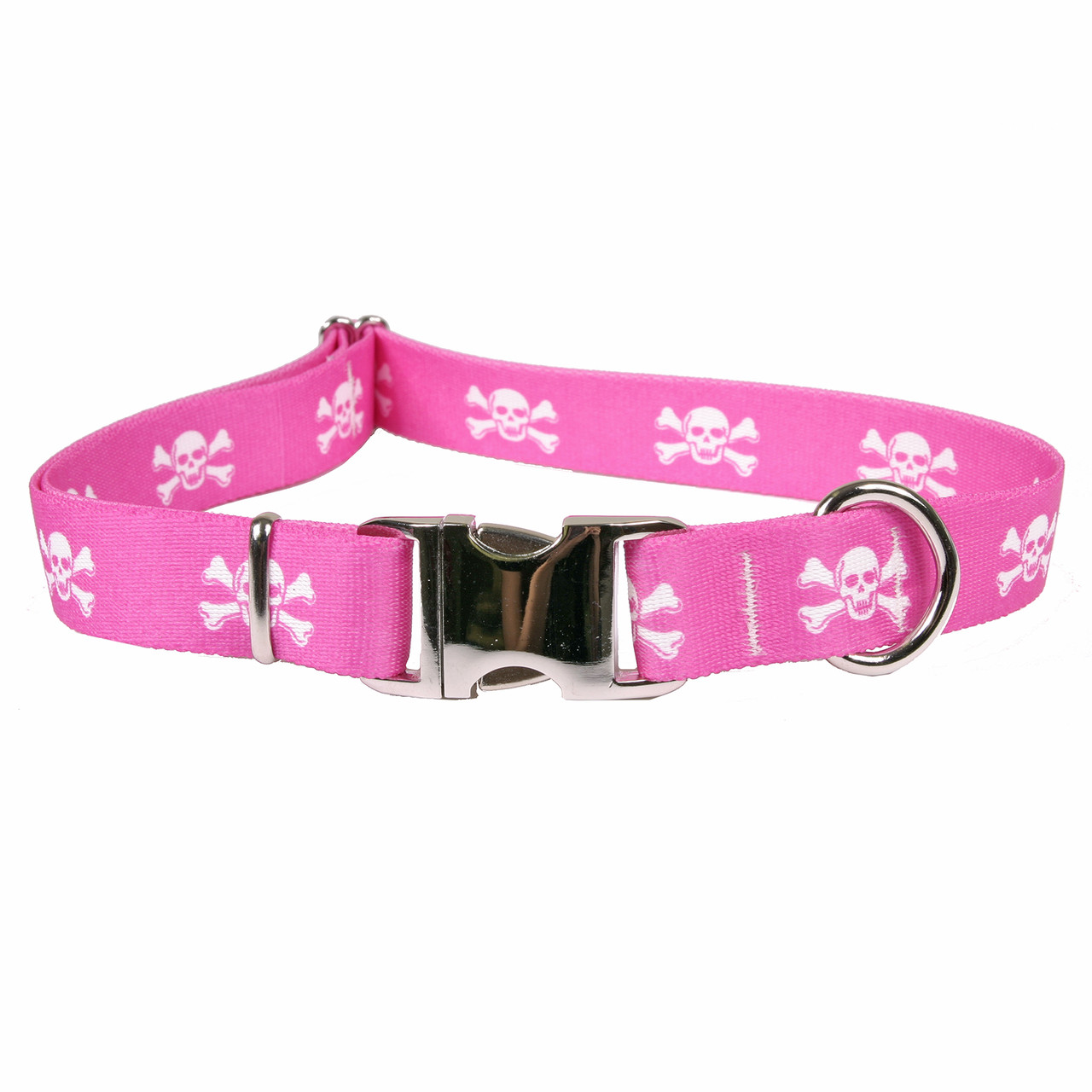 Premium Pink Bone Camo Reflective Dog Collar