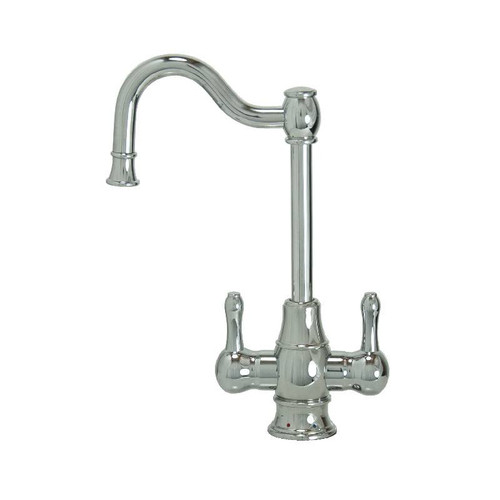 MT1871-NL/PVDBRN Mountain BRUSHED NICKEL Traditional HOT/COLD Double Curved Body and Curved Handles Faucet