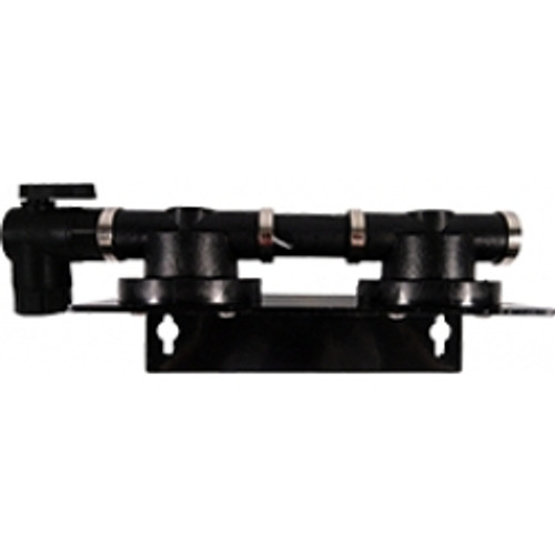 HF2SQ6 / Homeland Double Filter Head with 3/8" QC Elbow Valve Inlet and Bleeder Valve