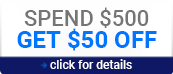 Spend $500 Get $50 Off