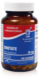 ZINOTATE (ZINC PICOLINATE 30mg) CAPS 100 count by Anabolic Labs