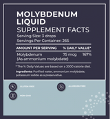 Liquid Mineral 7 - Molybdenum 2 oz by BodyBio