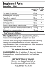 Intenzyme Forte (50 ct) by Biotics Research