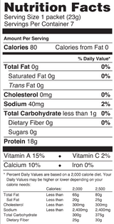 Orange Flavored Drink Mix Packet by Ideal Protein