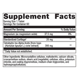 OsteoVantiv by Metagenics Ingredients Label