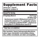 UltraFlora Spectrum by Metagenics Ingredients Label