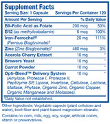 Optimal Iron 120 ct by Optimal Health Systems