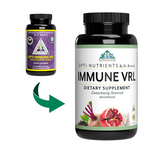 Opti Immune VRL 60 ct by Optimal Health Systems Old Bottle to New Bottle Appearance