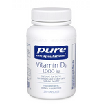 Vitamin D3 25mcg (1,000 iu) by Pure Encapsulations (120 Capsules)