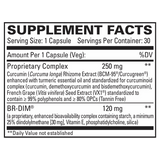 DIM + Curcumin by EuroMedica Ingredients Label