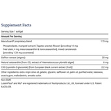 MacuGuard by Life Extension Ingredients Label