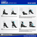 Dynamic Ankle Support Sock by Powerstep